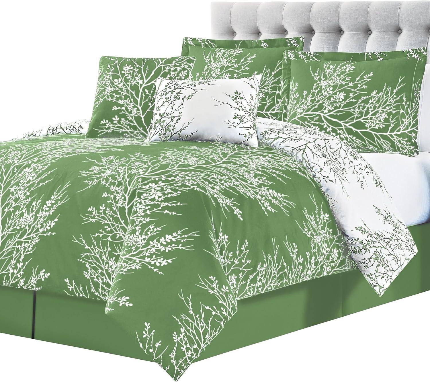 6-Piece Foliage Reversible Comforter Set