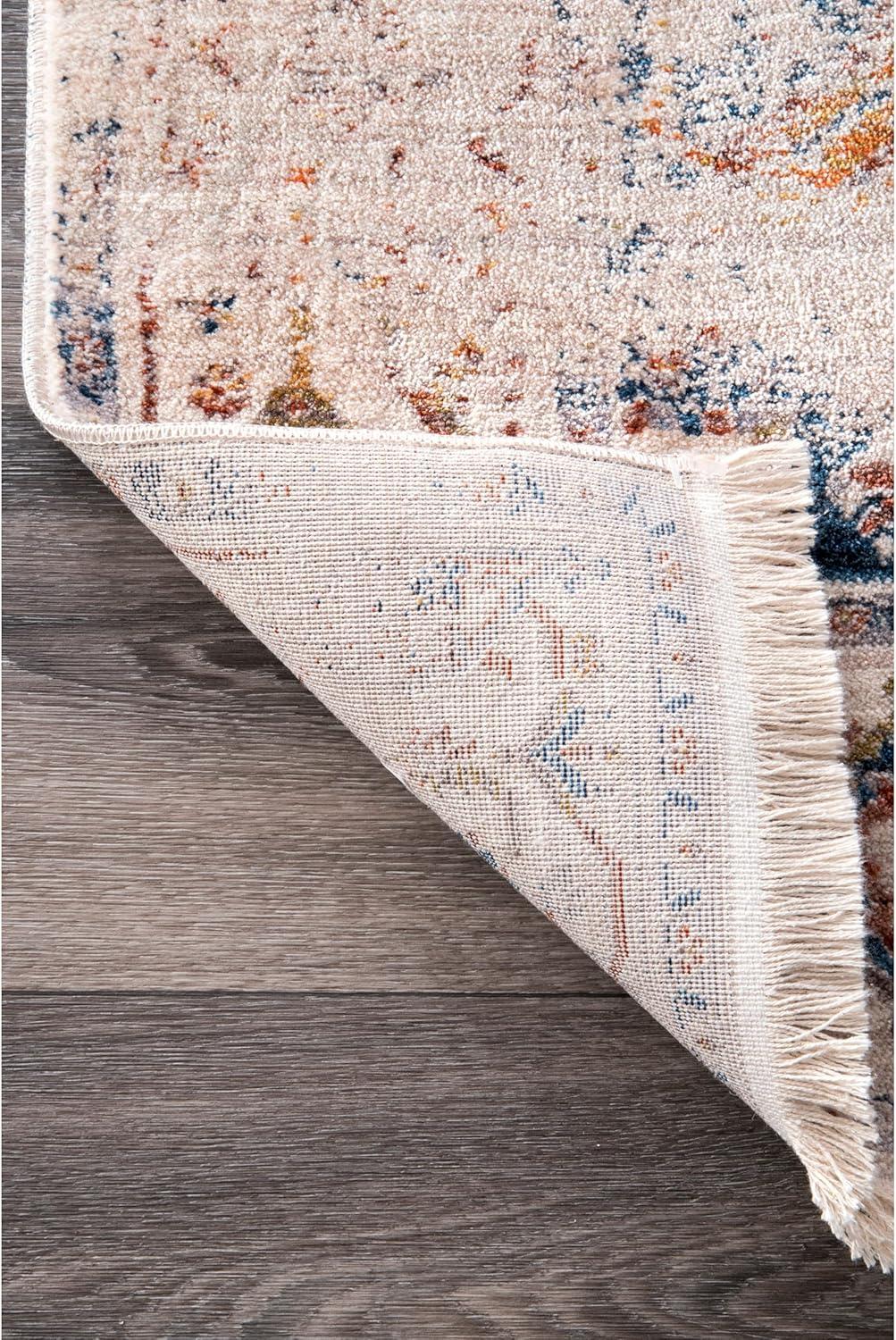 Nuloom Harriet Vintage Medallion Fringe Indoor Area Rug