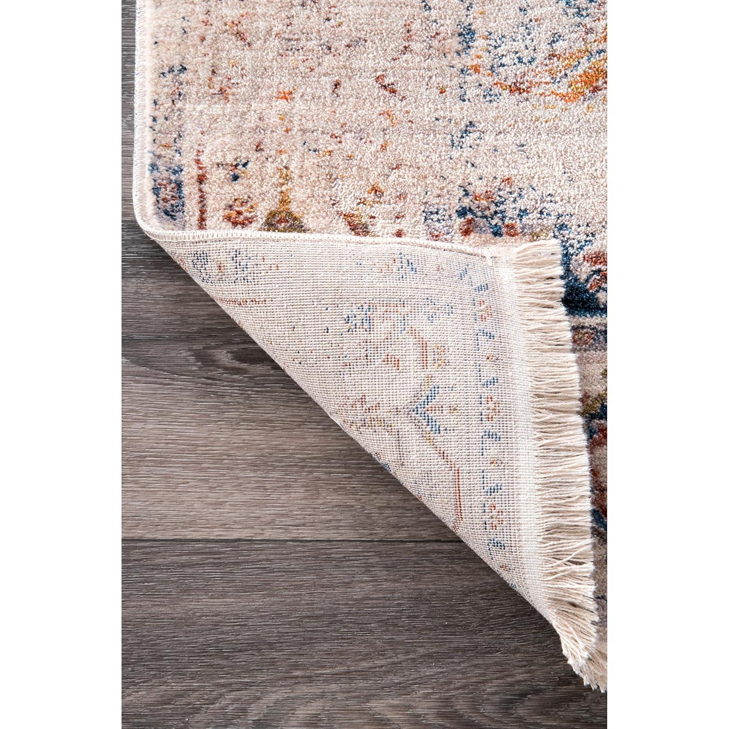 Nuloom Harriet Oriental/Persian 2x6 Runner Indoor Area Rug for Living Room Bedroom Dining Room Entryway Hallway Kitchen, Ivory/Multicolor