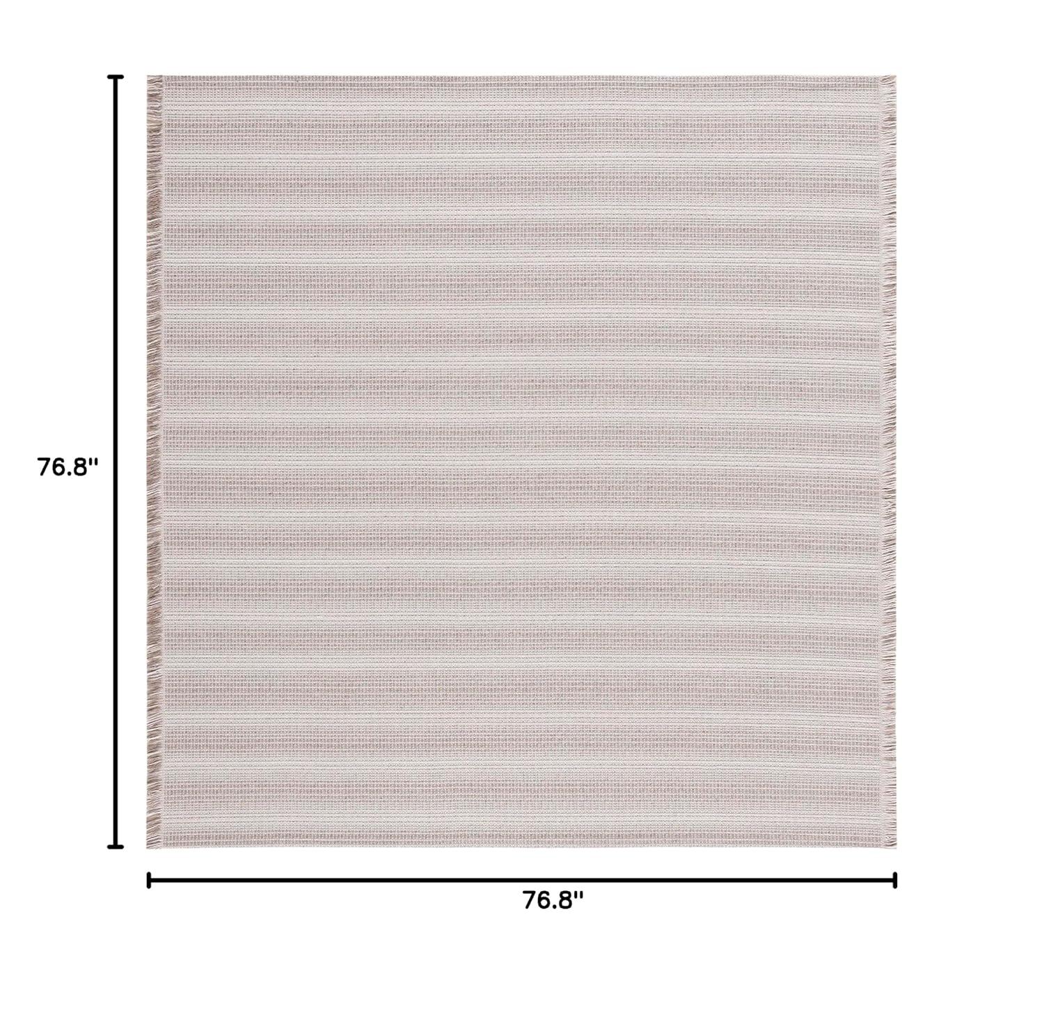 Augustine AGT501 Machine Made Indoor Area Rug - Ivory/Taupe - 6'-4"x6'-4" - Safavieh