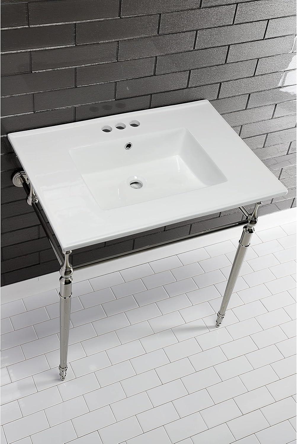 Kingston Brass Continental 31-Inch Ceramic Vanity Sink Top