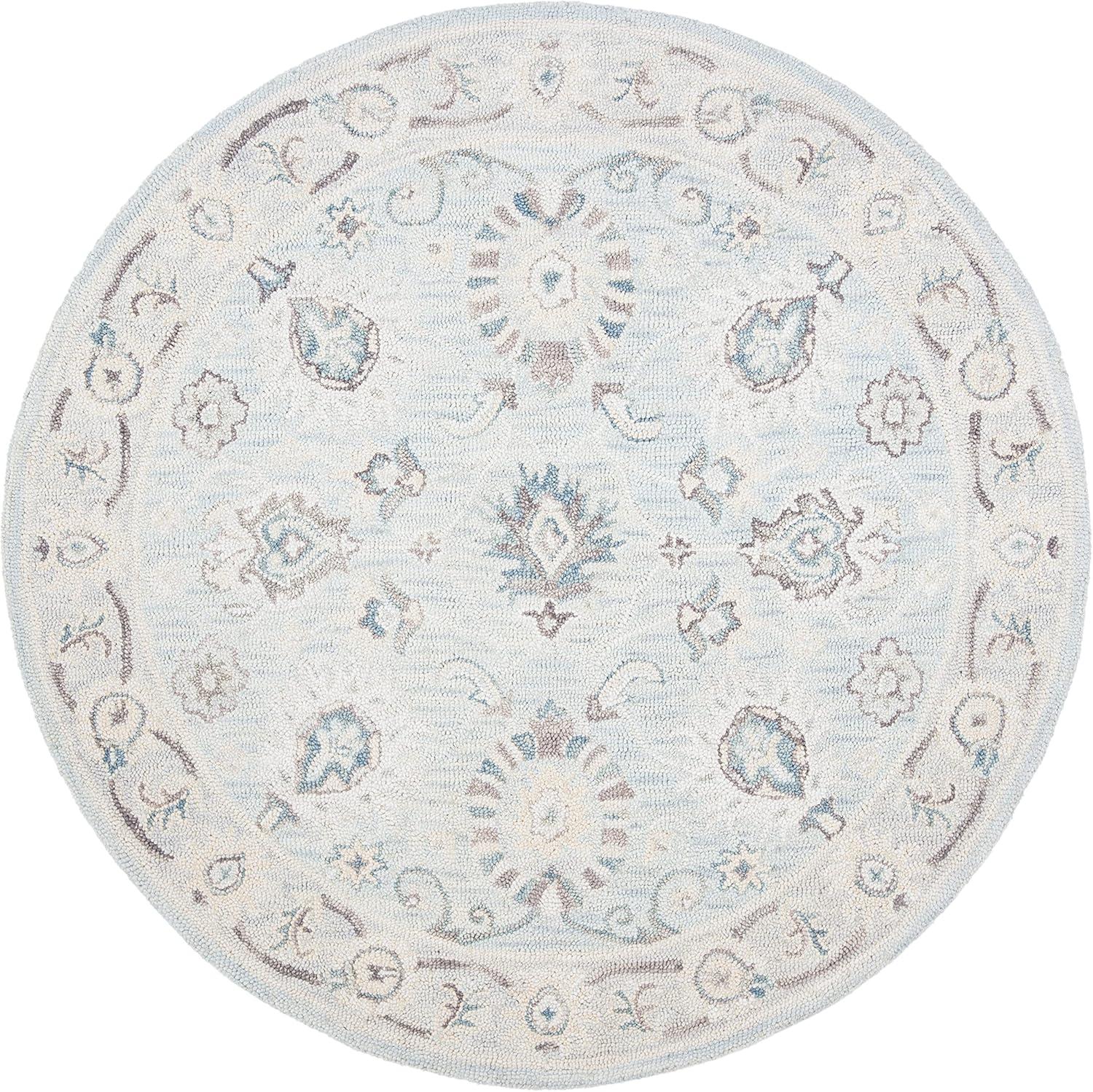 Blossom BLM702 Hand Tufted Area Rug - Grey/Multi - 5'x8' - Safavieh.