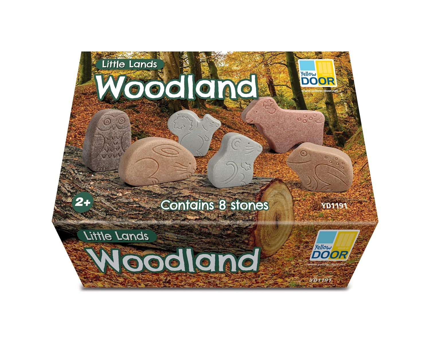 Yellow Door Little Lands – Woodland, Set of 8 Stone Figures
