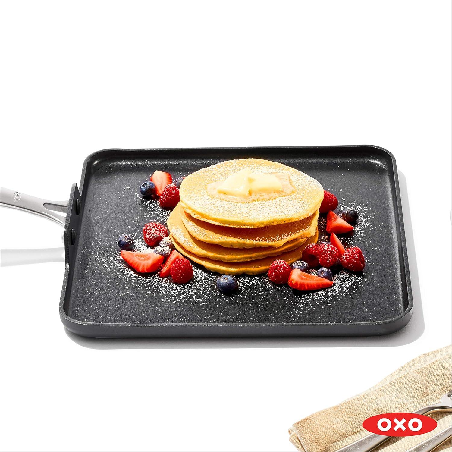 oxo good grips non-stick pro dishwasher safe 11" square griddle