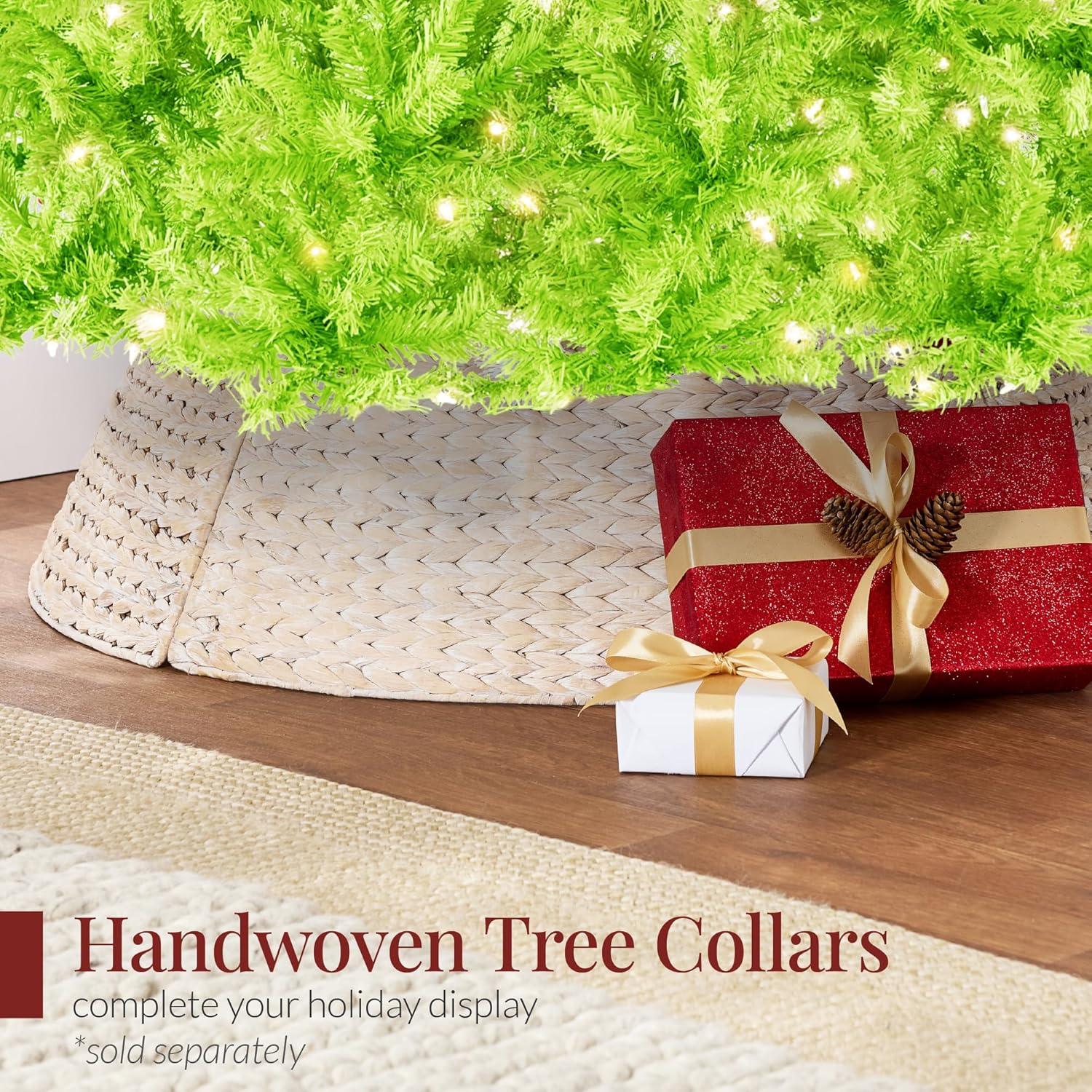 Best Choice Products 6ft Pre-Lit Lime Green Christmas Tree, Artificial Holiday Decoration w/ 250 Lights