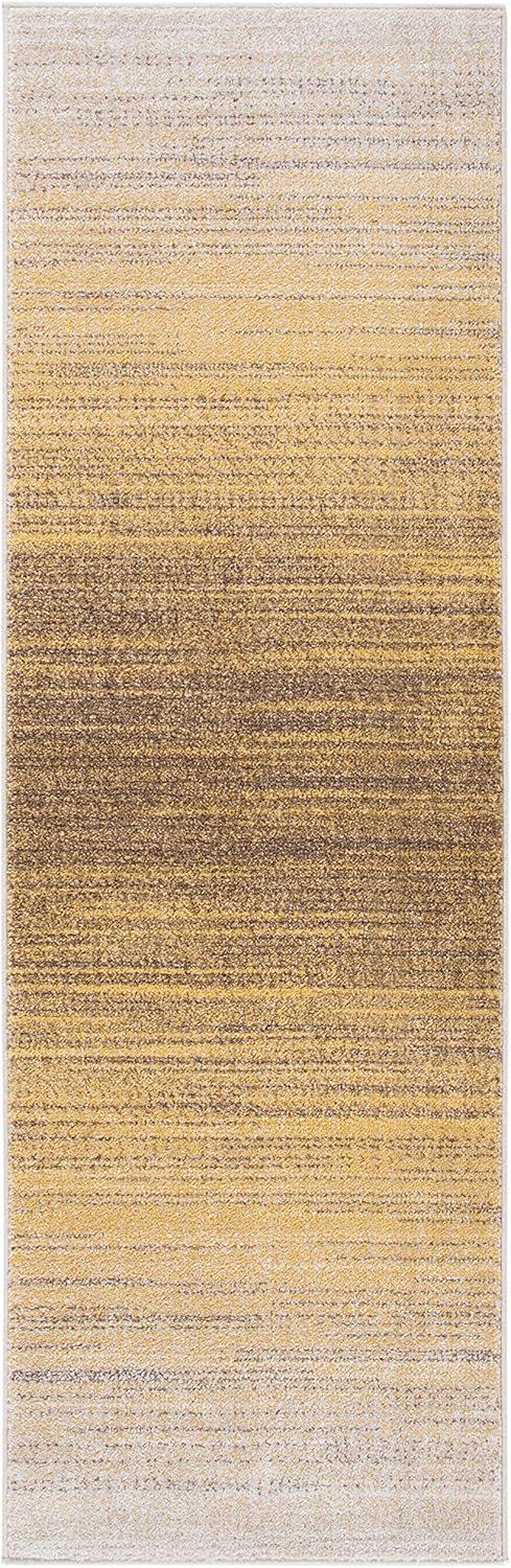 SAFAVIEH Adirondack Maris Abstract Runner Rug, Gold/Ivory, 2'6" x 12'