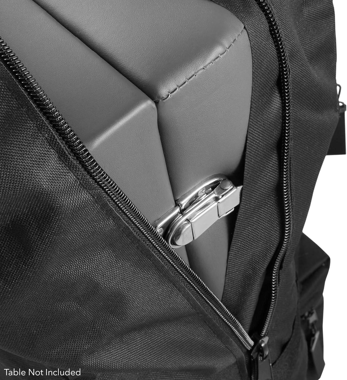 Saloniture Professional Universal Carry Case for Massage Table with Wheels - Black