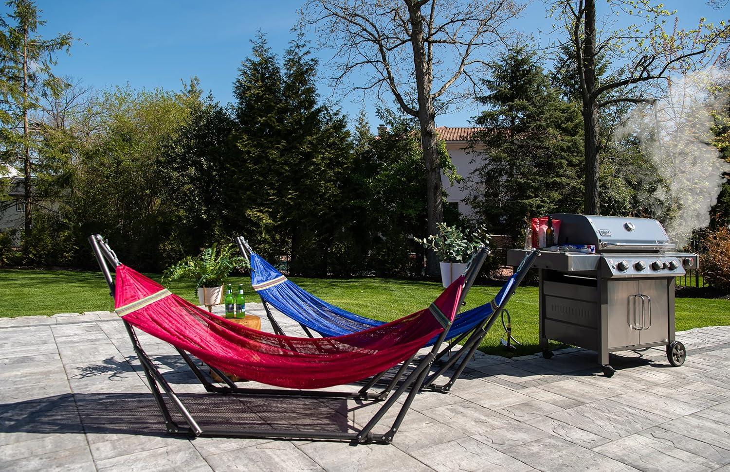 Quality Home EZ Daze Hammock with Stand-NAVY