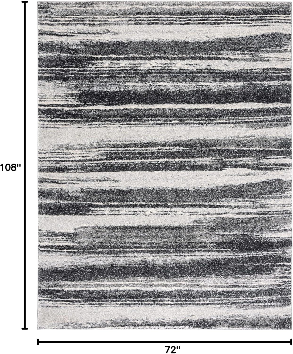 Retro RET2693 Power Loomed Indoor Area Rug - Dark Grey/Light Grey - 6'x9' - Safavieh.