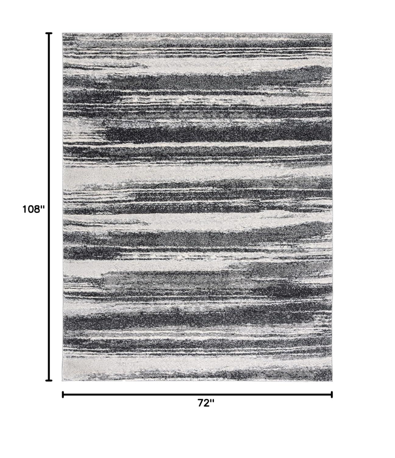Retro RET2693 Power Loomed Indoor Area Rug - Dark Grey/Light Grey - 6'x9' - Safavieh.