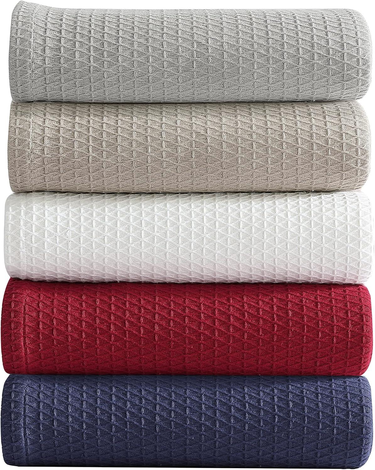 Nautica Nautica Baird Solid Cotton Reversible Blanket