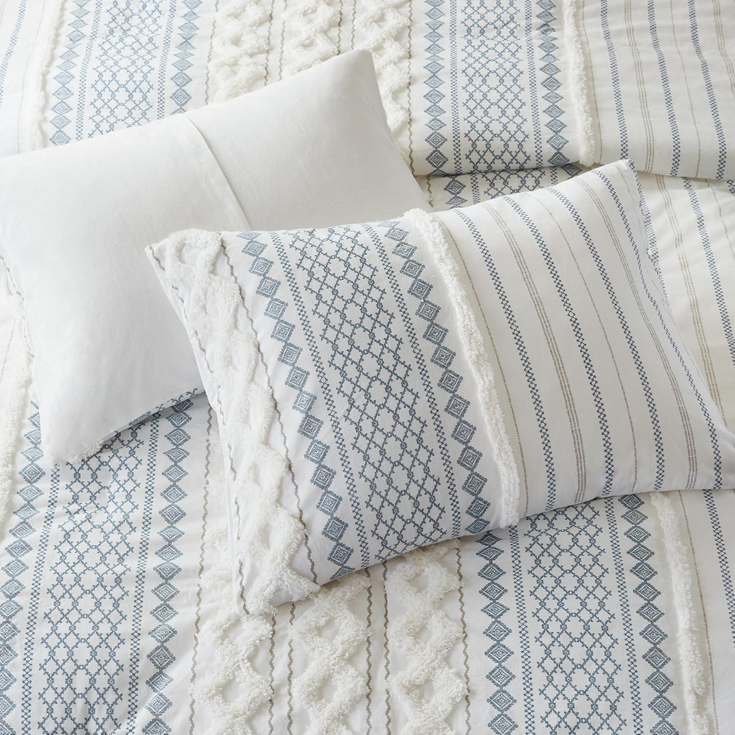 INK+IVY Imani Cotton Printed Duvet Cover Set