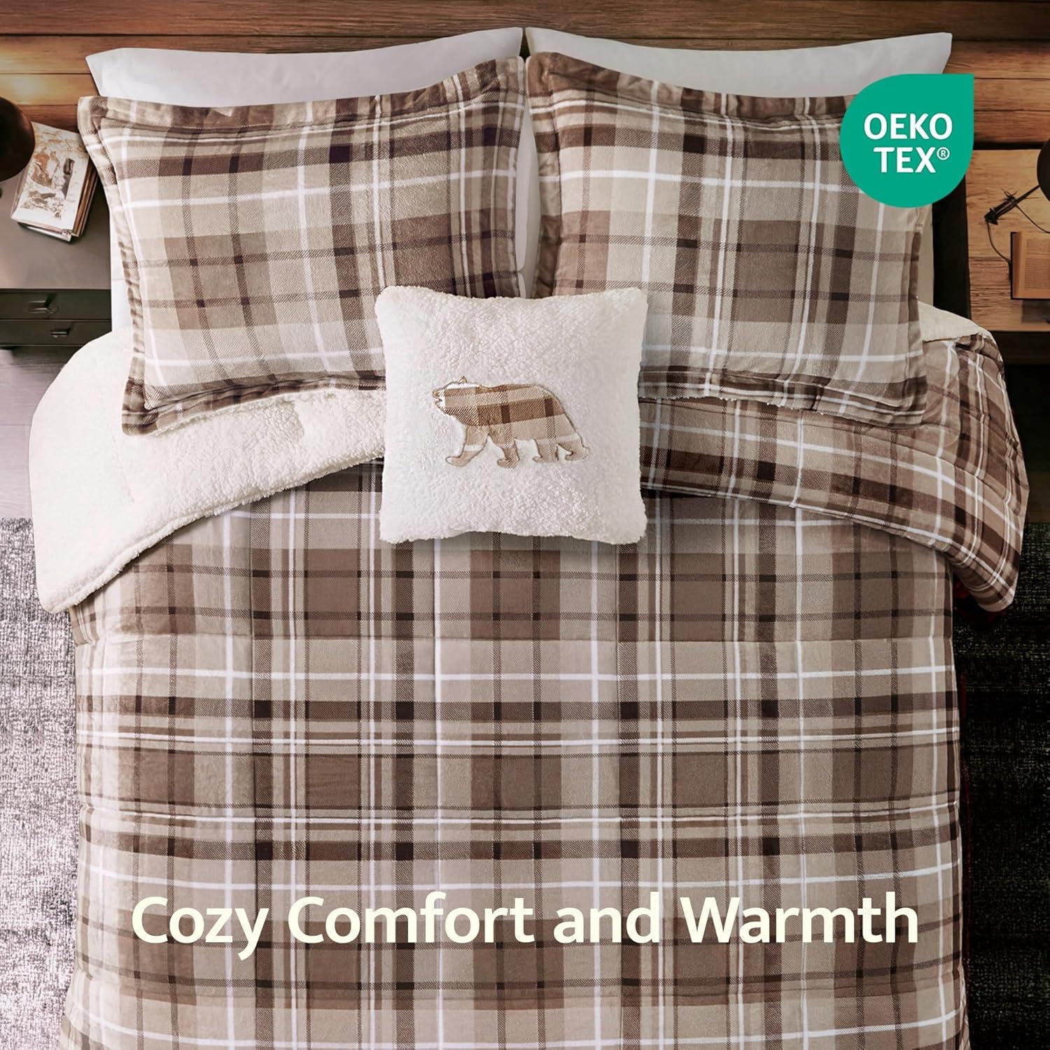 Woolrich Alton Plush to Sherpa Down Alternative Comforter Set
