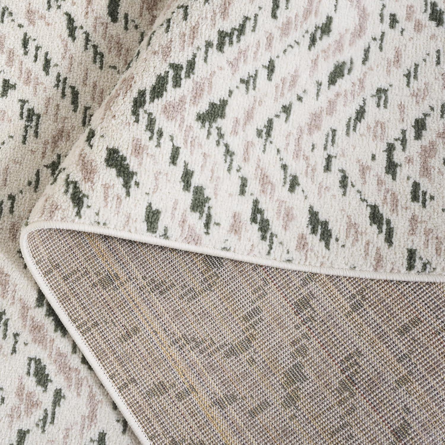 SAFAVIEH Adirondack Altan Striped Area Rug, Ivory/Dark Green, 5'1" x 7'6"