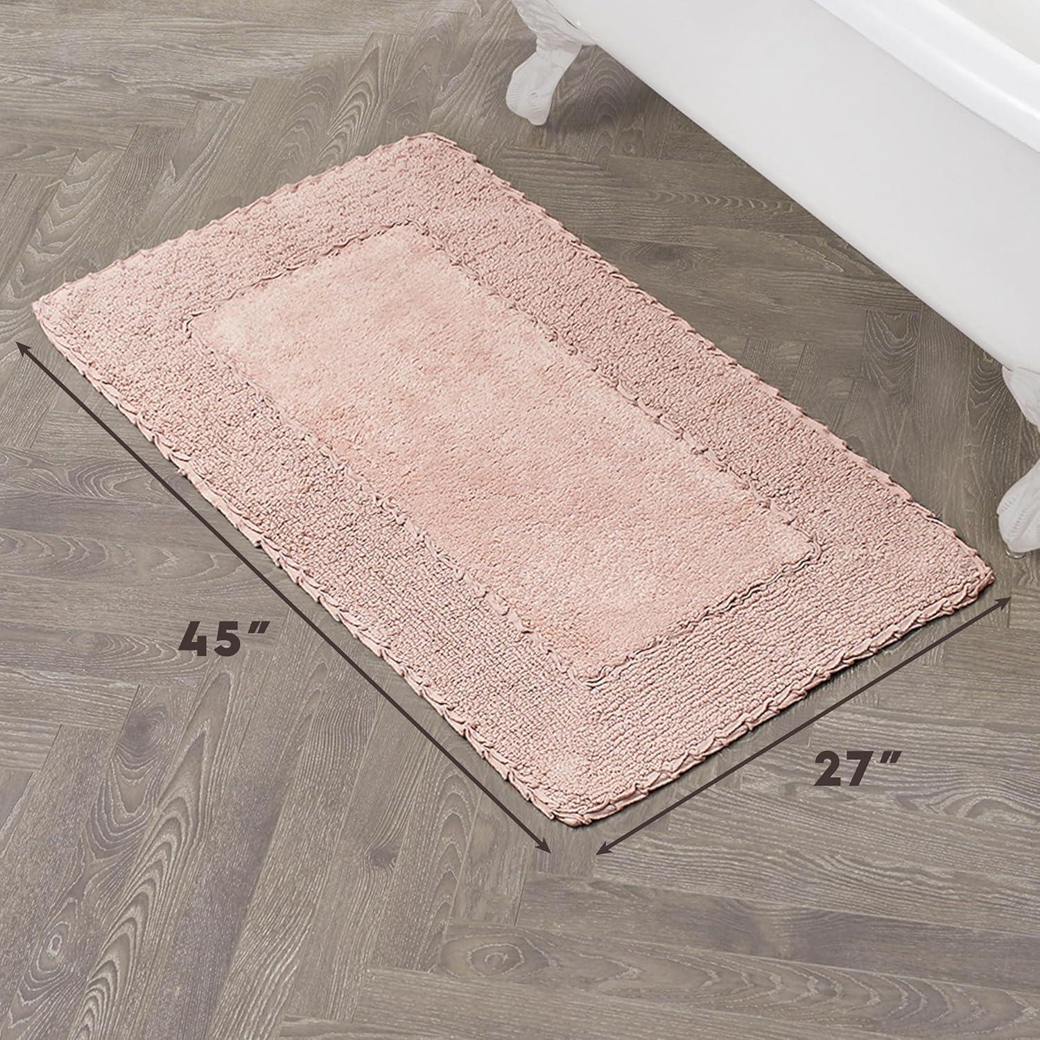 Laura Ashley Laura Ashley Ruffle 100% Cotton Bath Rugs