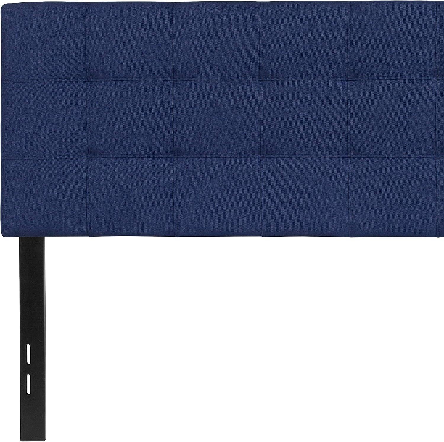 Flash Furniture Bedford Tufted Upholstered Full Size Headboard in Navy Fabric