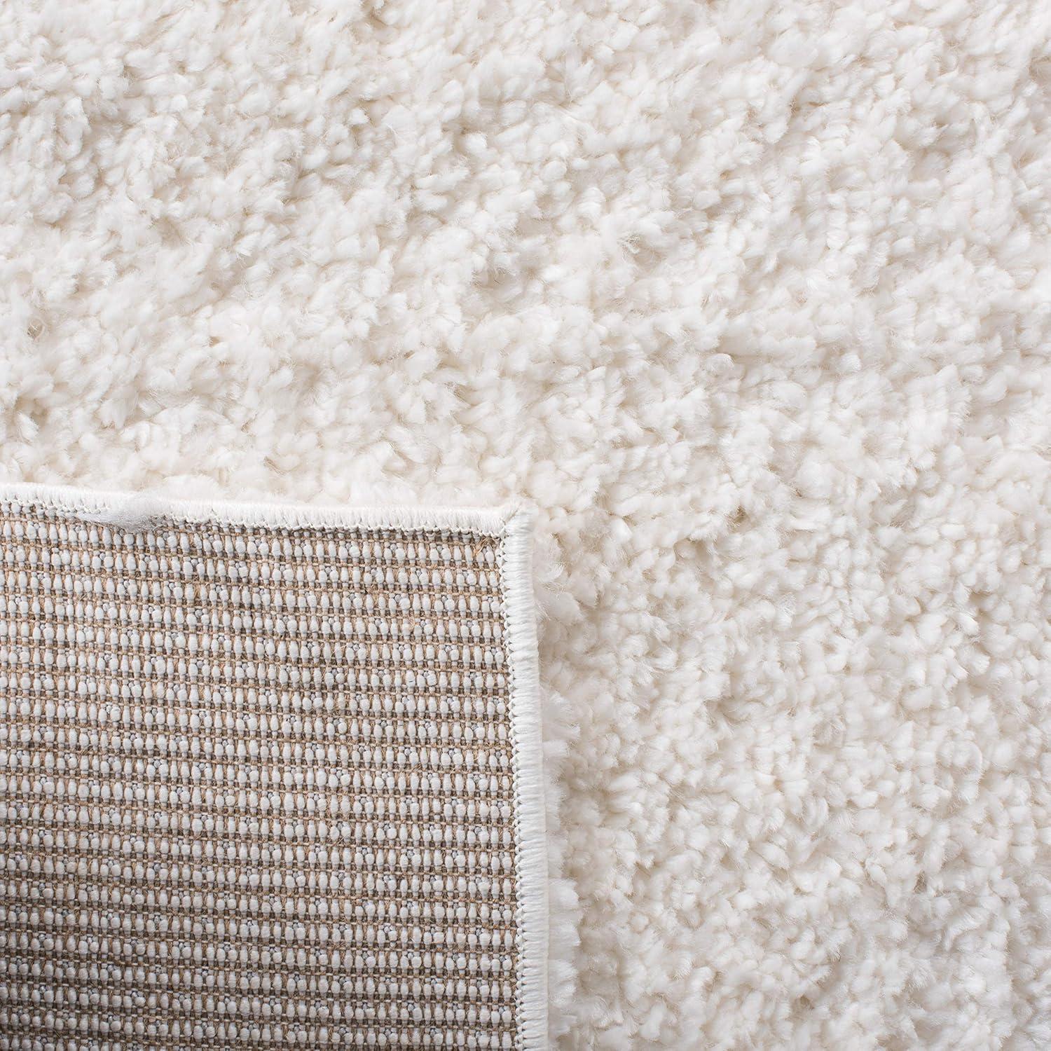 Parma Shag PMA521 Power Loomed Indoor Area Rug - 9'x12' - Cream/Grey - Safavieh