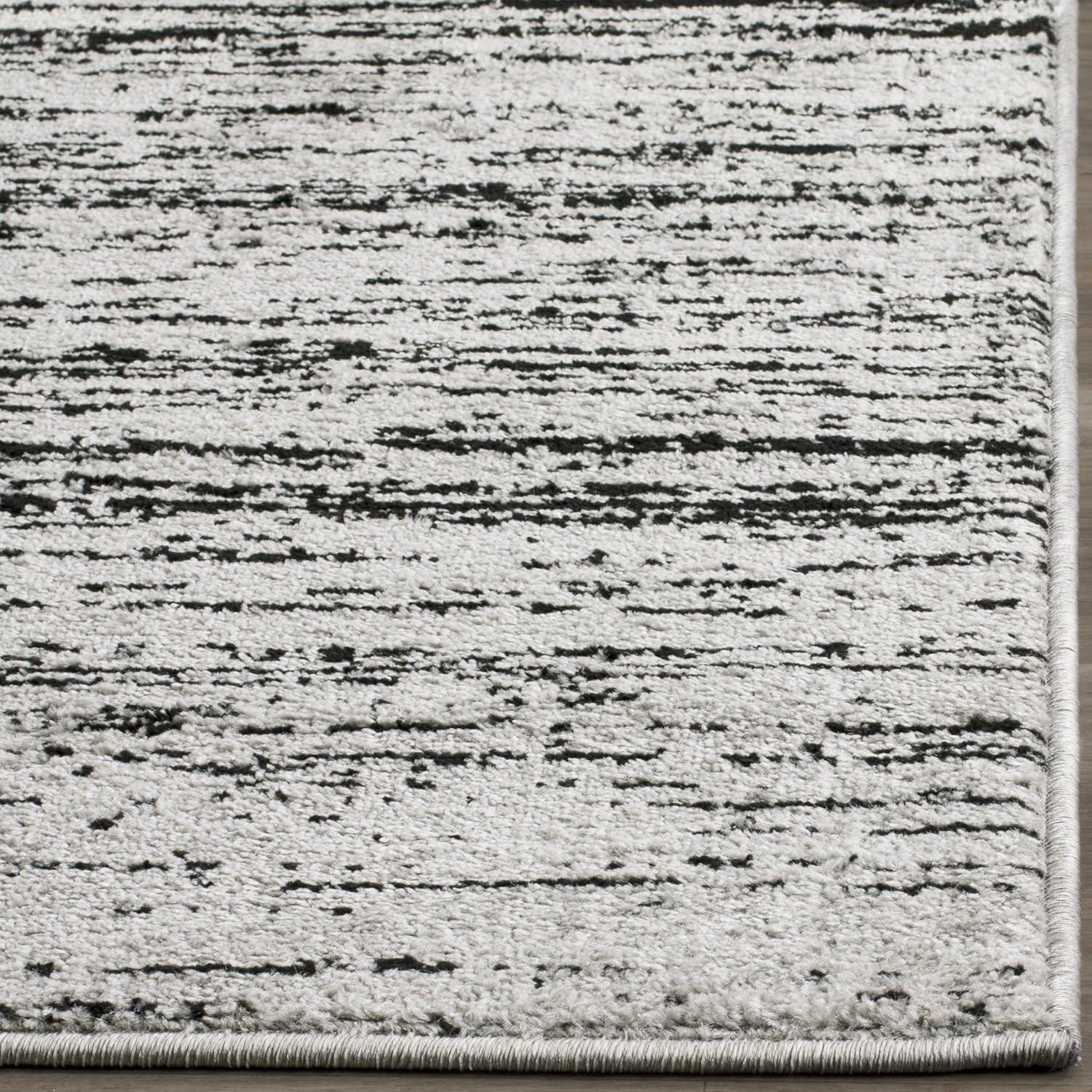 Adirondack ADR113 Machine Made Indoor Area Rug - Silver/Black - 8'x10' - Safavieh