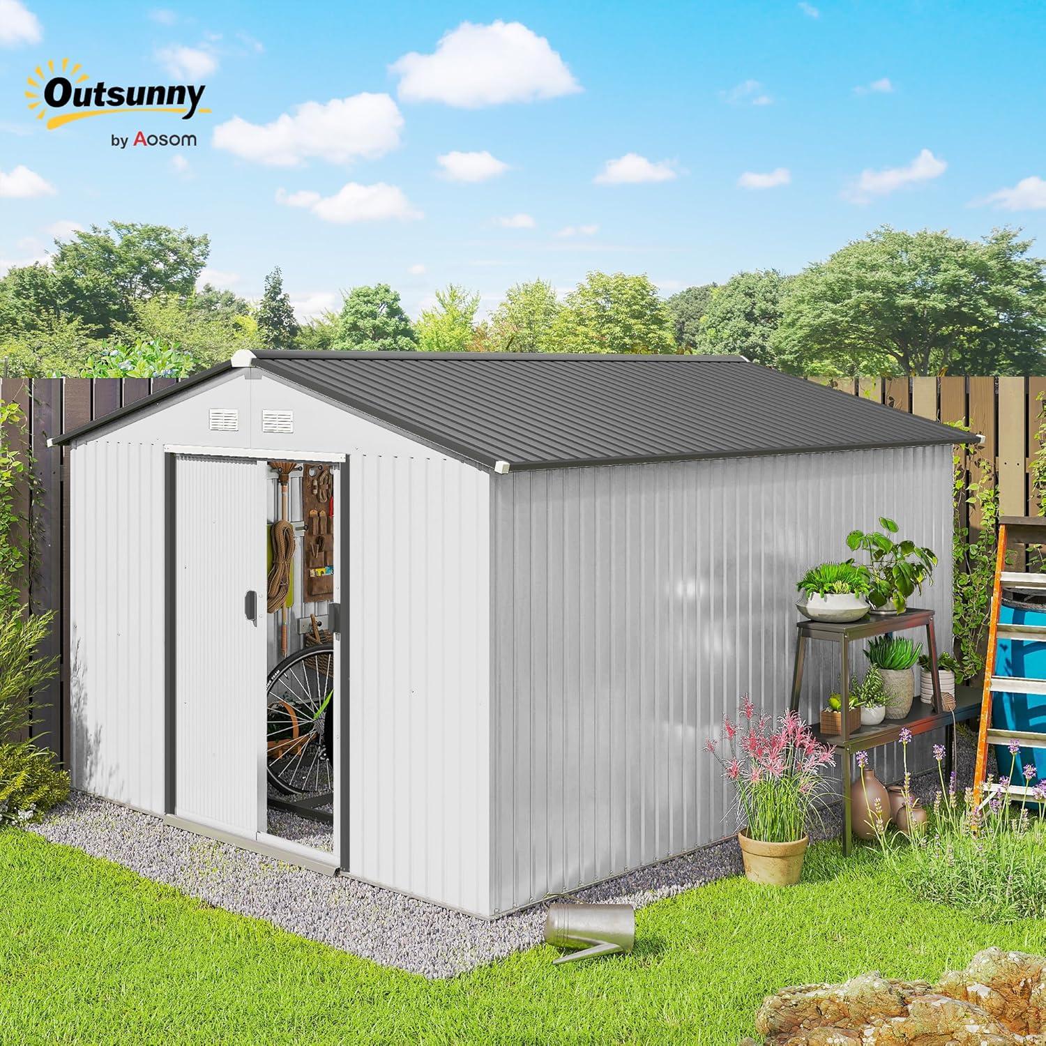 Outsunny Metal Storage Shed