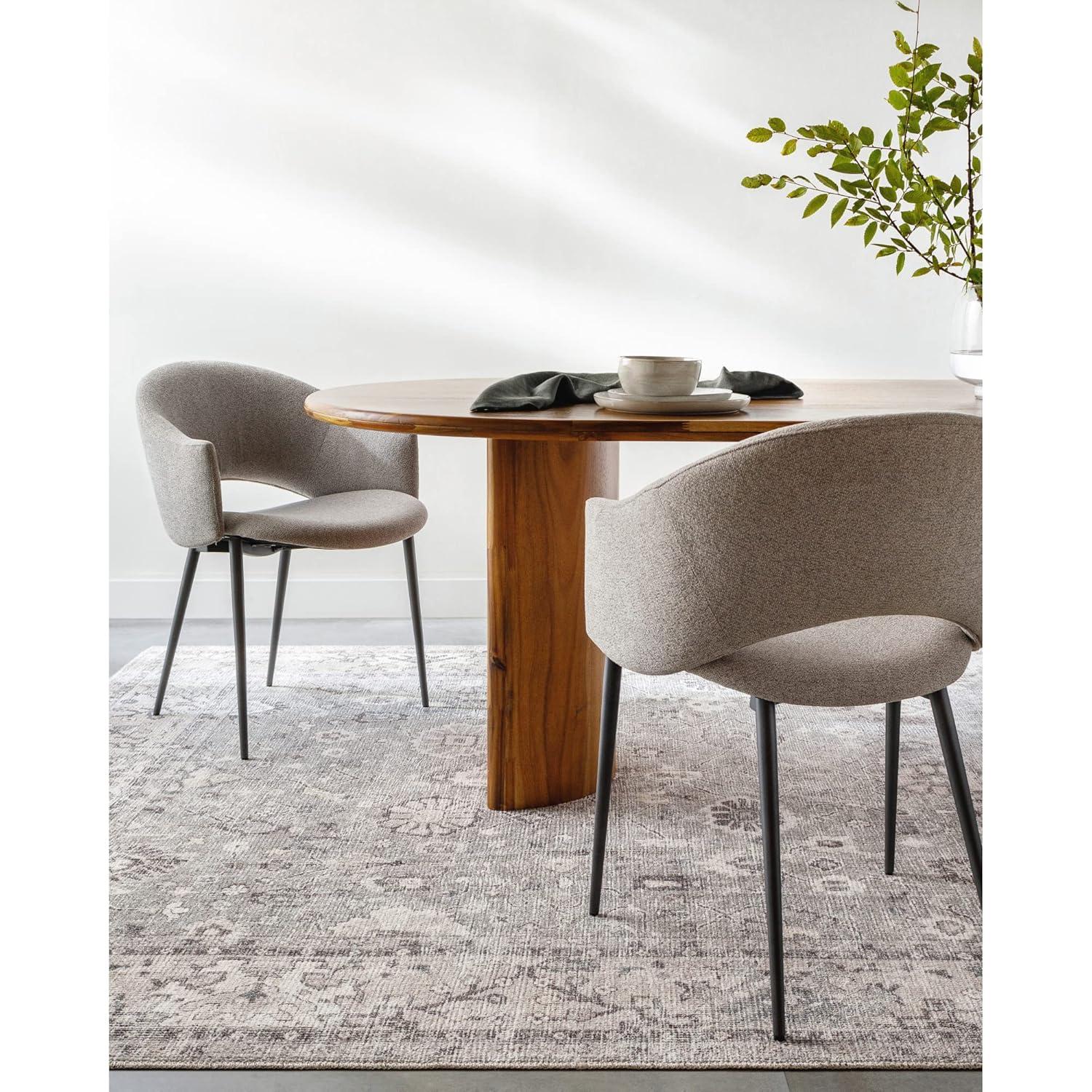 Becki Owens x Livabliss Oriental Vintage Dark Brown Area Rug