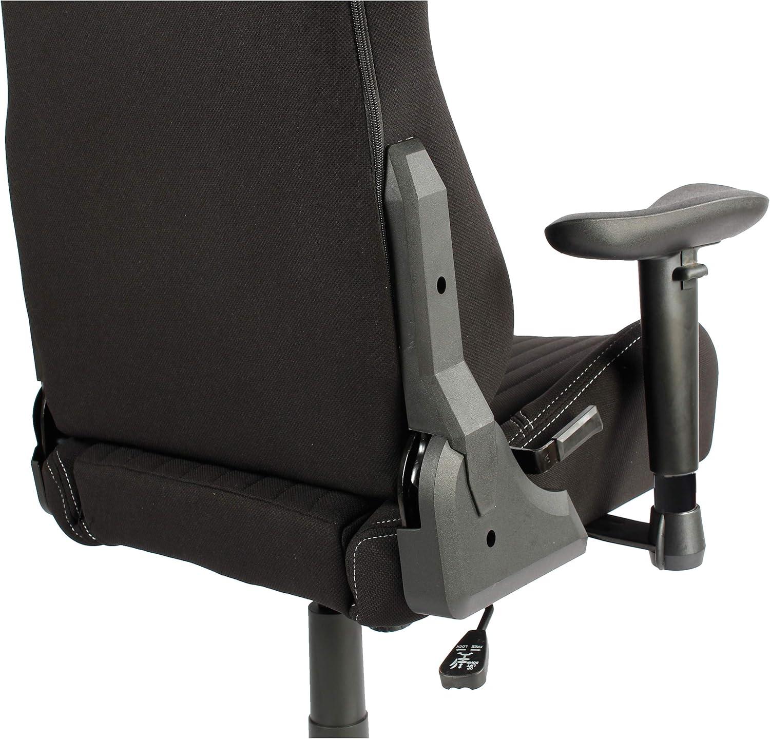 Techni Sport Techni Sport Adjustable Reclining Ergonomic Swiveling PC & Racing Game Chair in Black
