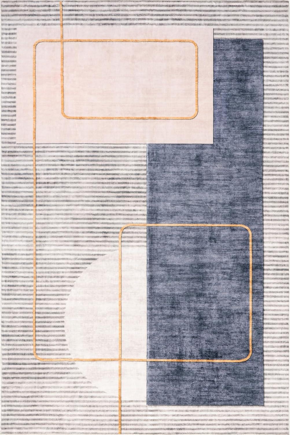 Nuloom Maja Modern Abstract Machine Washable Indoor Area Rug