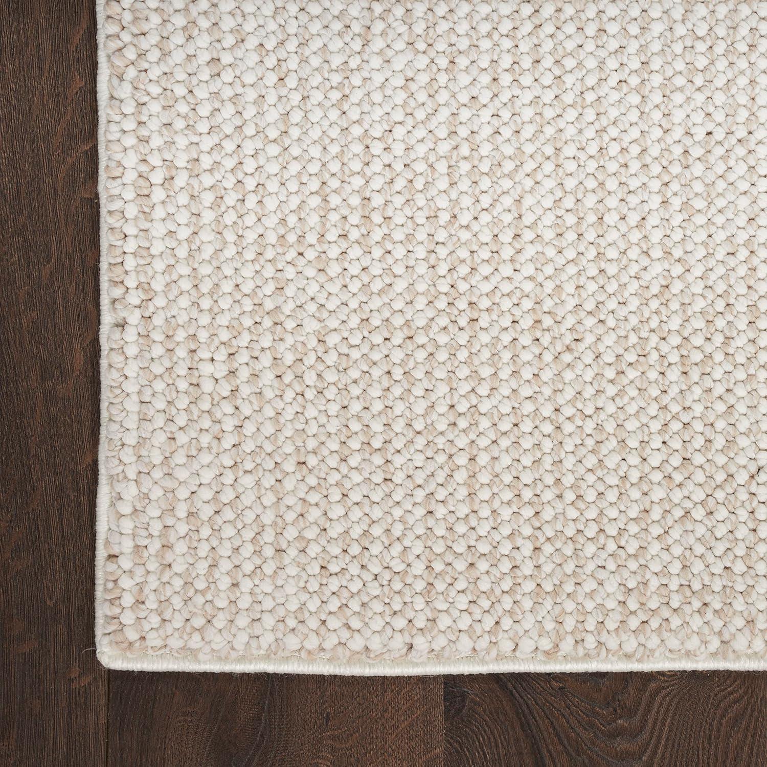 Nourison Textured Home Modern Indoor Rug Ivory Beige 9' x 12'