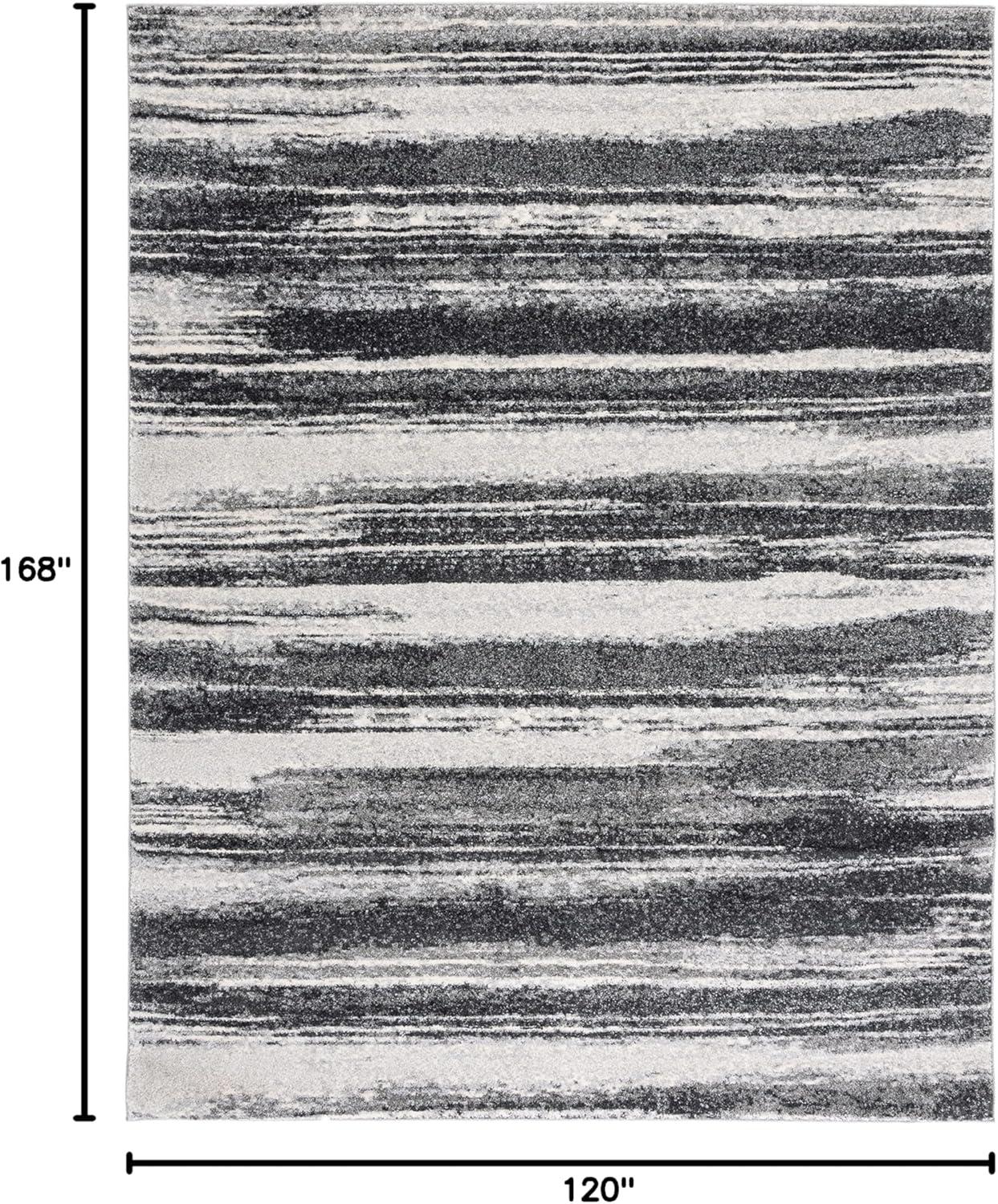 SAFAVIEH Retro Chantel Abstract Area Rug, Dark Grey/Light Grey, 10' x 14'