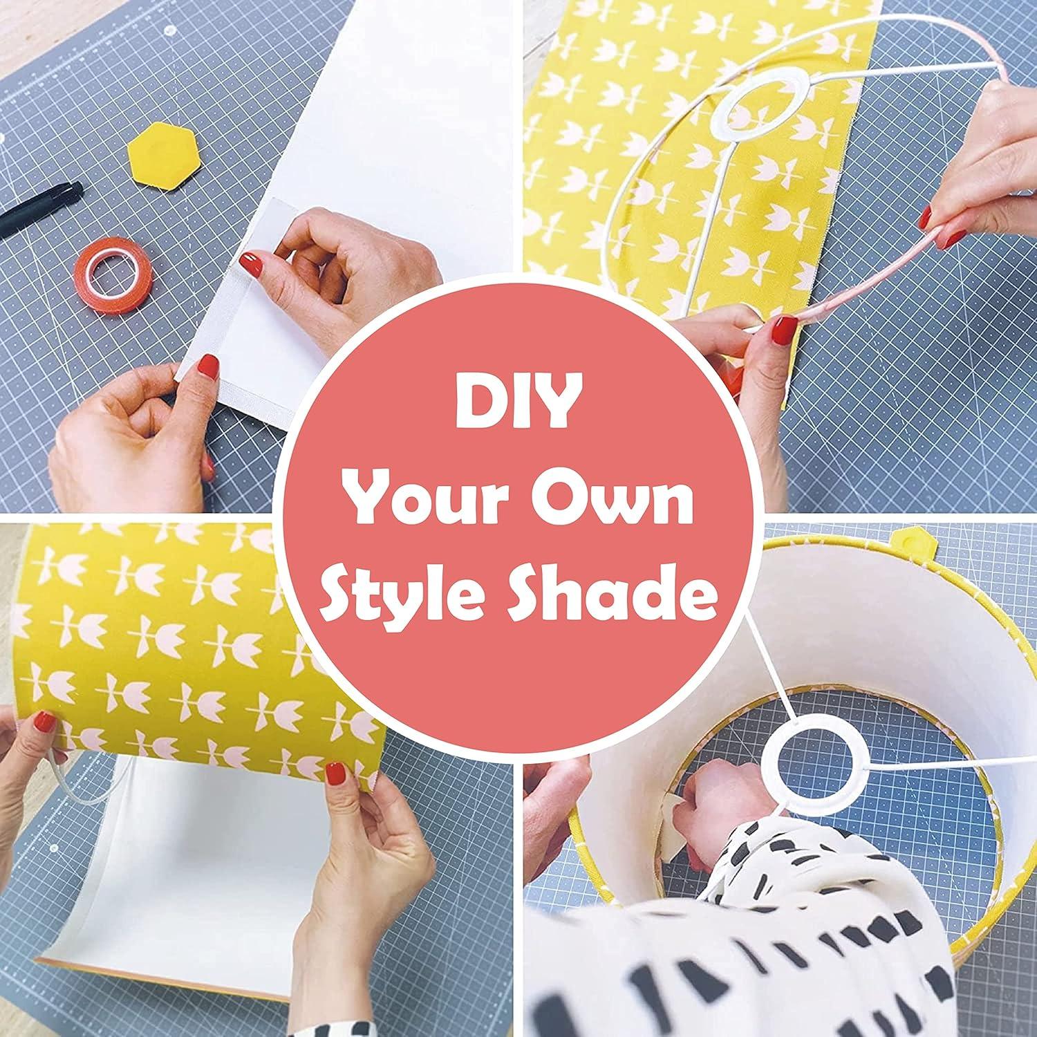 Aspen Creative 20102-11, Metal DIY Drum Lamp Shade Strong Ring, US Style Spider that Connects to Lamp Harp, Top Ring-Brass Plated/Bottom Ring-Galvanized, 10" Diameter Ring