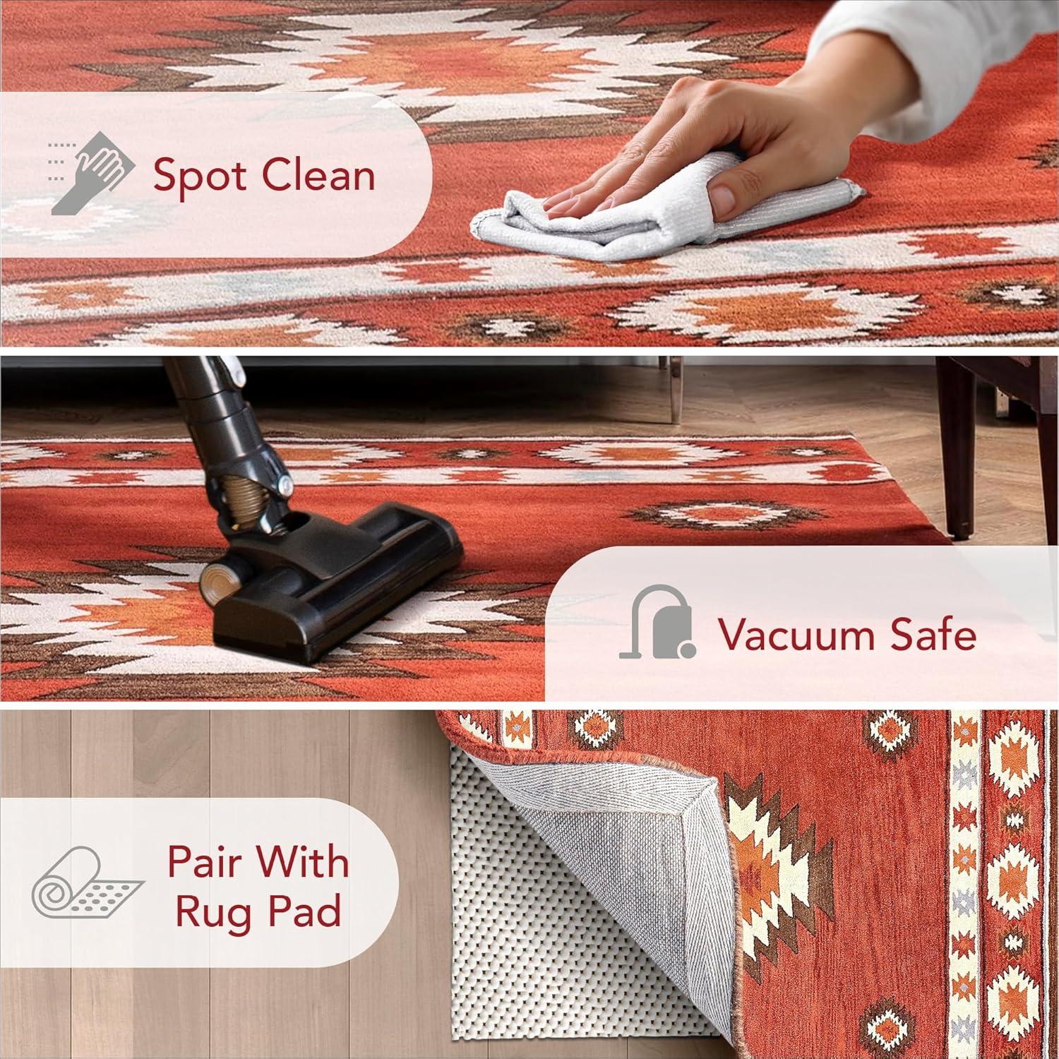 Shyla Abstract Sage Doormat 3 ft. x 5 ft. Area Rug