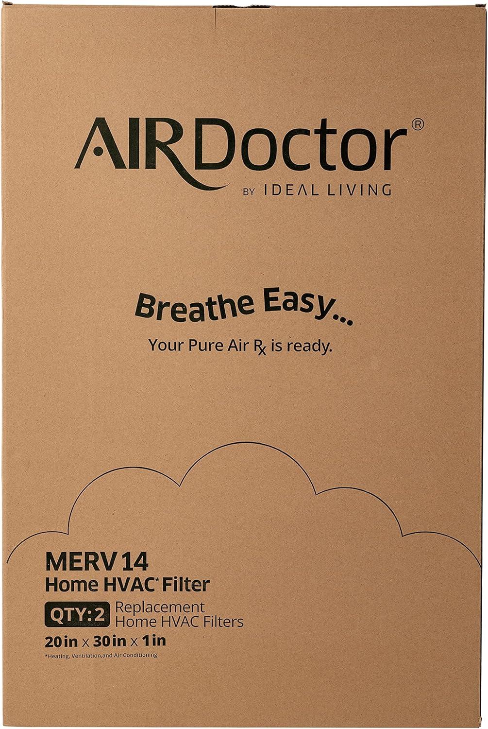 AirDoctor MERV 14 HVAC Pleated Filter, 20x30x1, Captures 96% of Pollutants