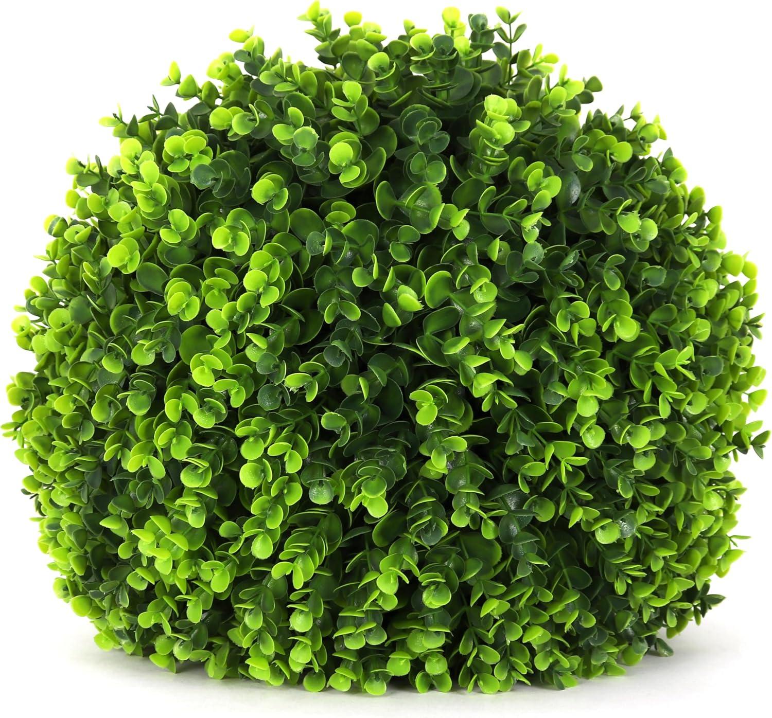 3rd Street Inn 15" Artificial Large Wintergreen Topiary Ball - 1 Pack