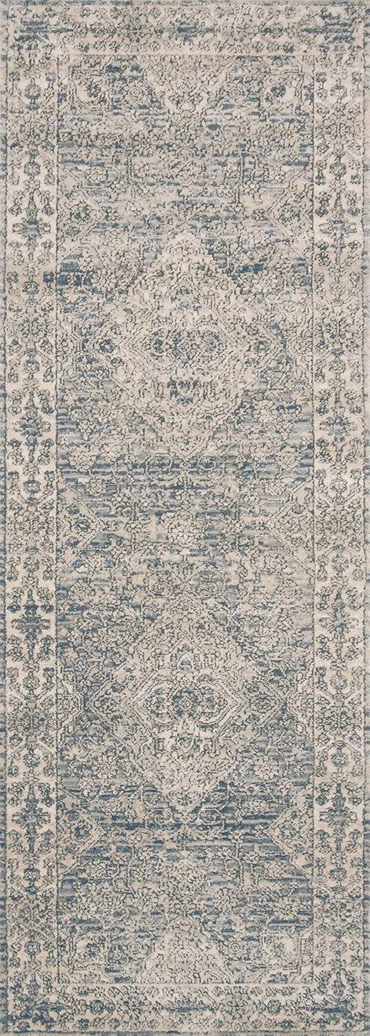 Loloi Teagan Sky / Natural 2'-8" x 7'-6" Runner Rug