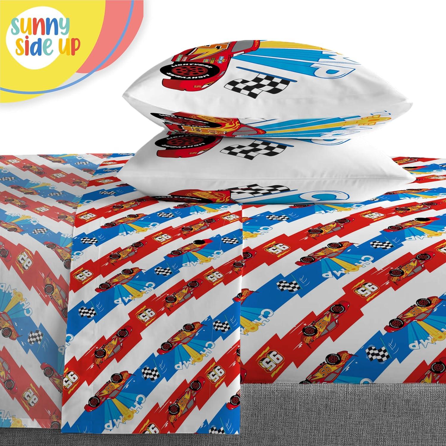 Sunny Side Up Disney Pixar Cars Bed Set with Sham