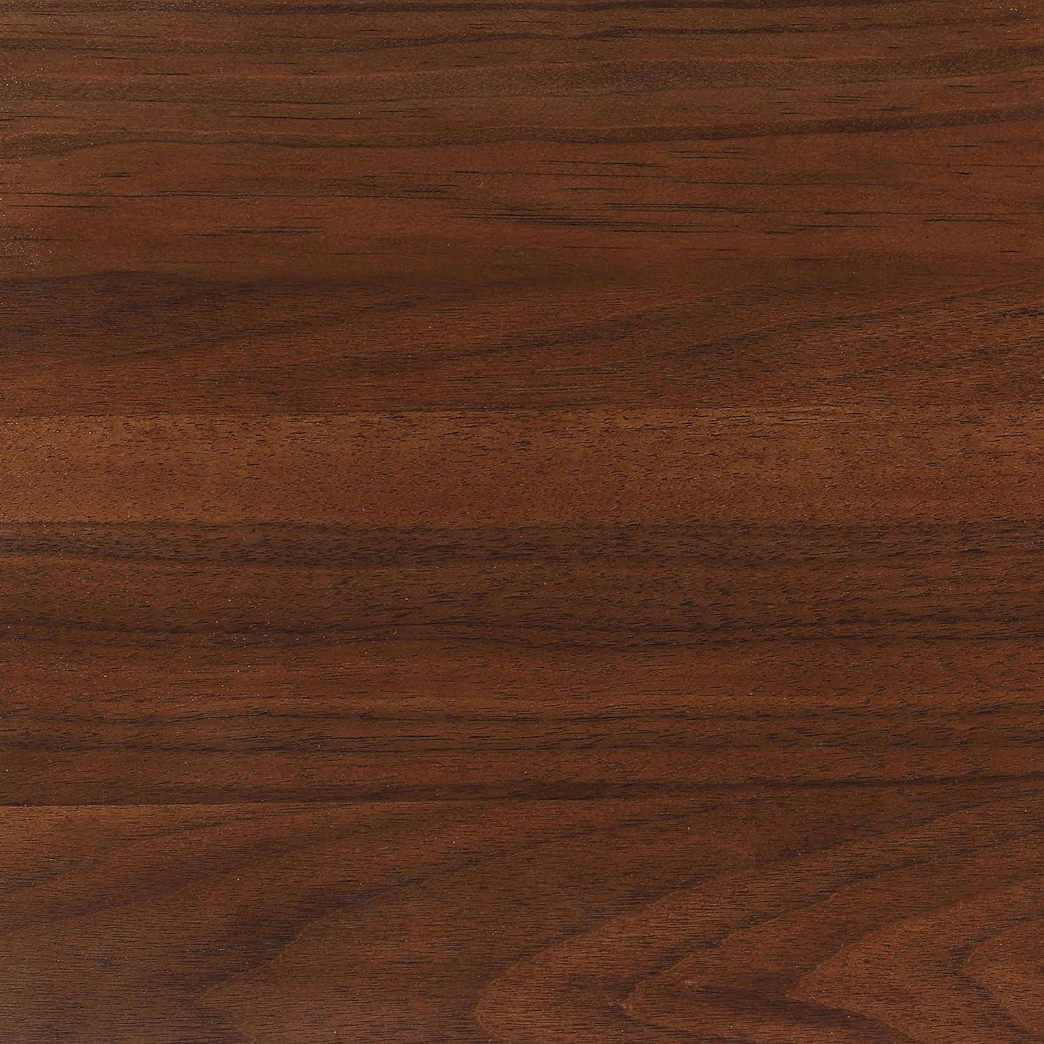 Robyn Eastern King Bed with Upholstered Headboard Dark Walnut