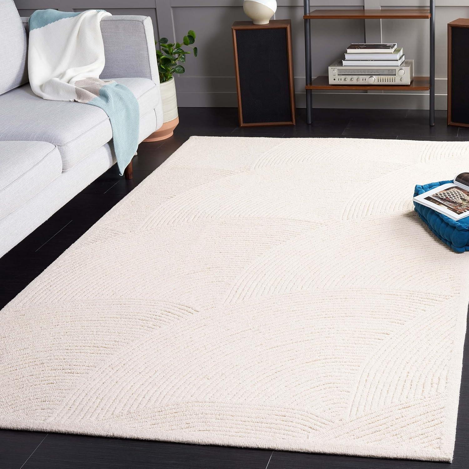 Textural TXT105 Hand Tufted Indoor Area Rug - Ivory - 5'x8' - Safavieh