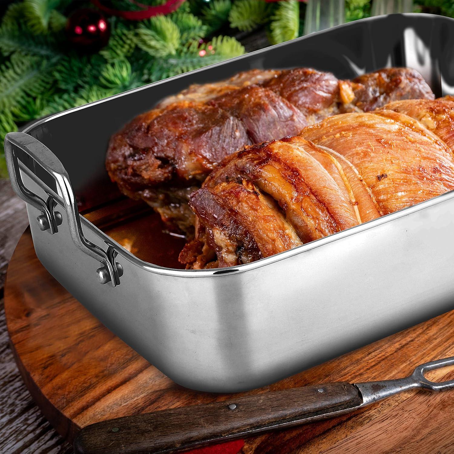 NutriChef NutriChef Non-Stick Stainless Steel Roasting Pan