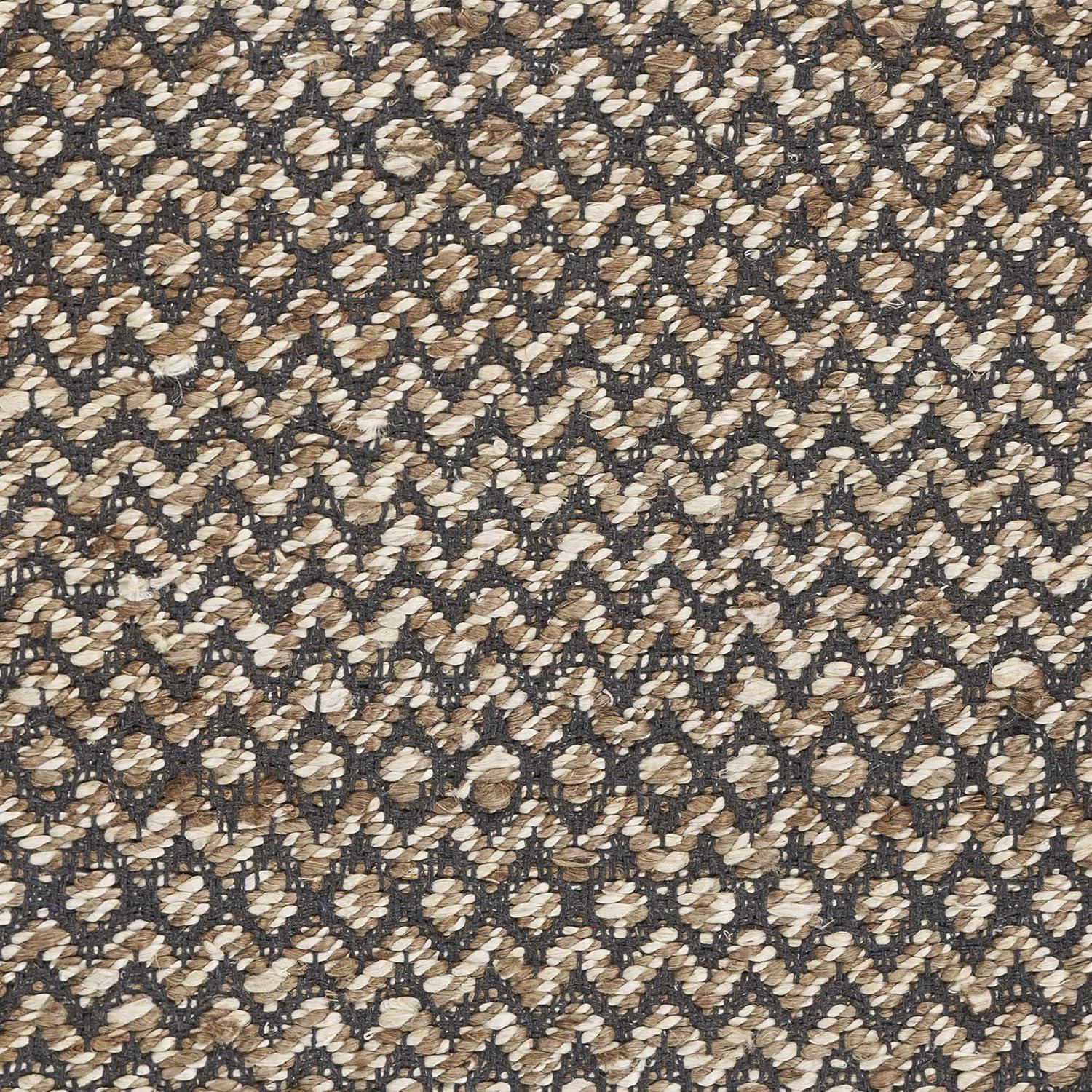 Lr Home Global 2 ft. x 5 ft. 8 in. Reversible Deep Gray Chevron Herringbone Runner Rug