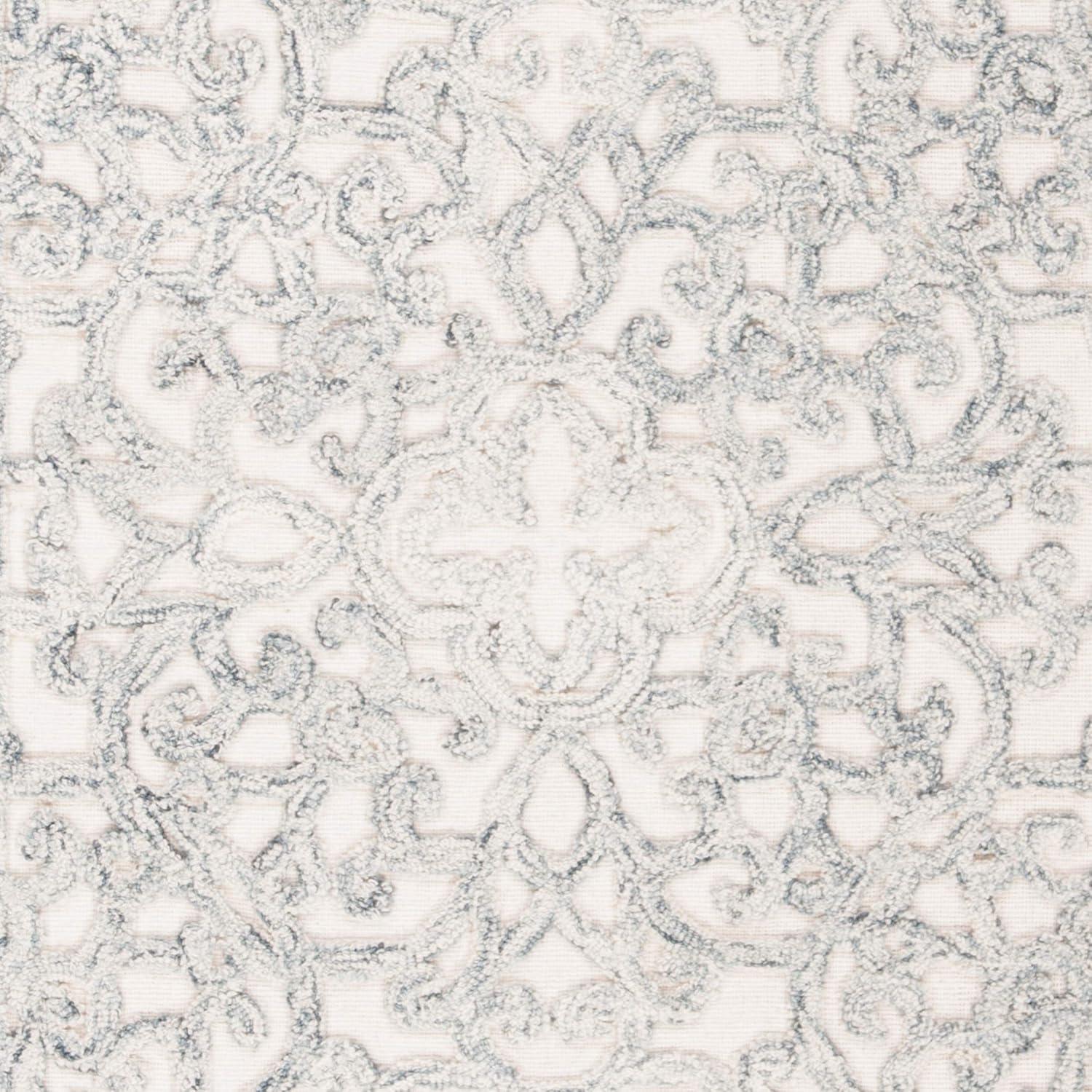 Trace TRC103 Hand Tufted Indoor Accent Rug - Charcoal/Ivory - 3'x5' - Safavieh