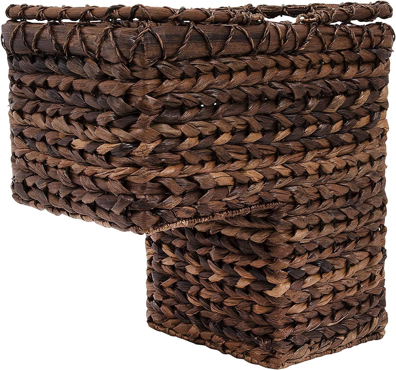 Natural Rattan Rectangular Storage Stair Basket