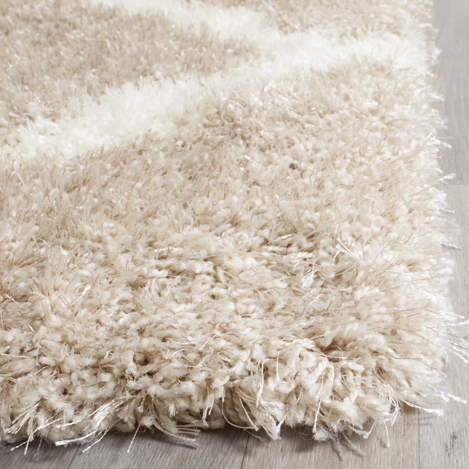 Montreal Shag SGM866 Power Loomed Indoor Accent Rug - Grey/Ivory - 3'x5' - Safavieh.
