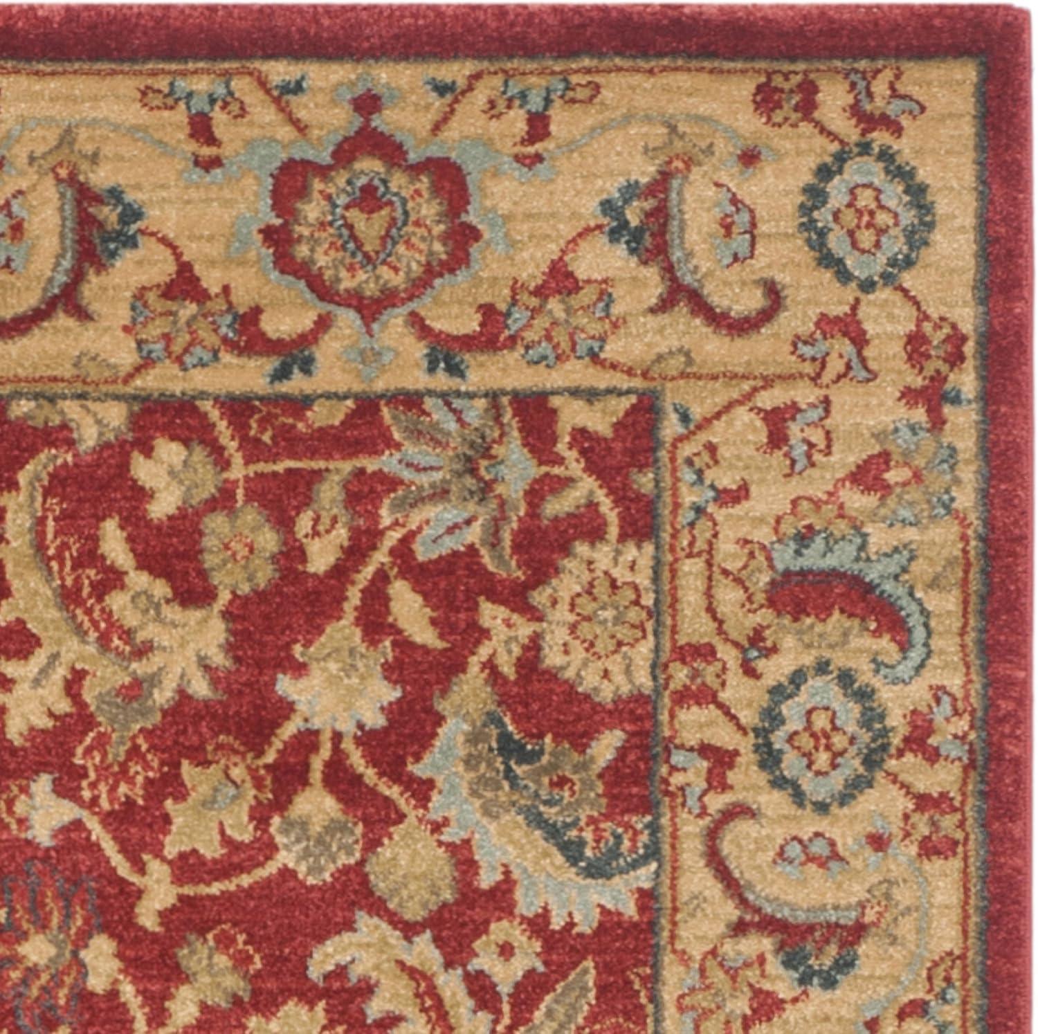 SAFAVIEH Mahal Gorgi Floral Bordered Area Rug, Red/Natural, 3' x 5'