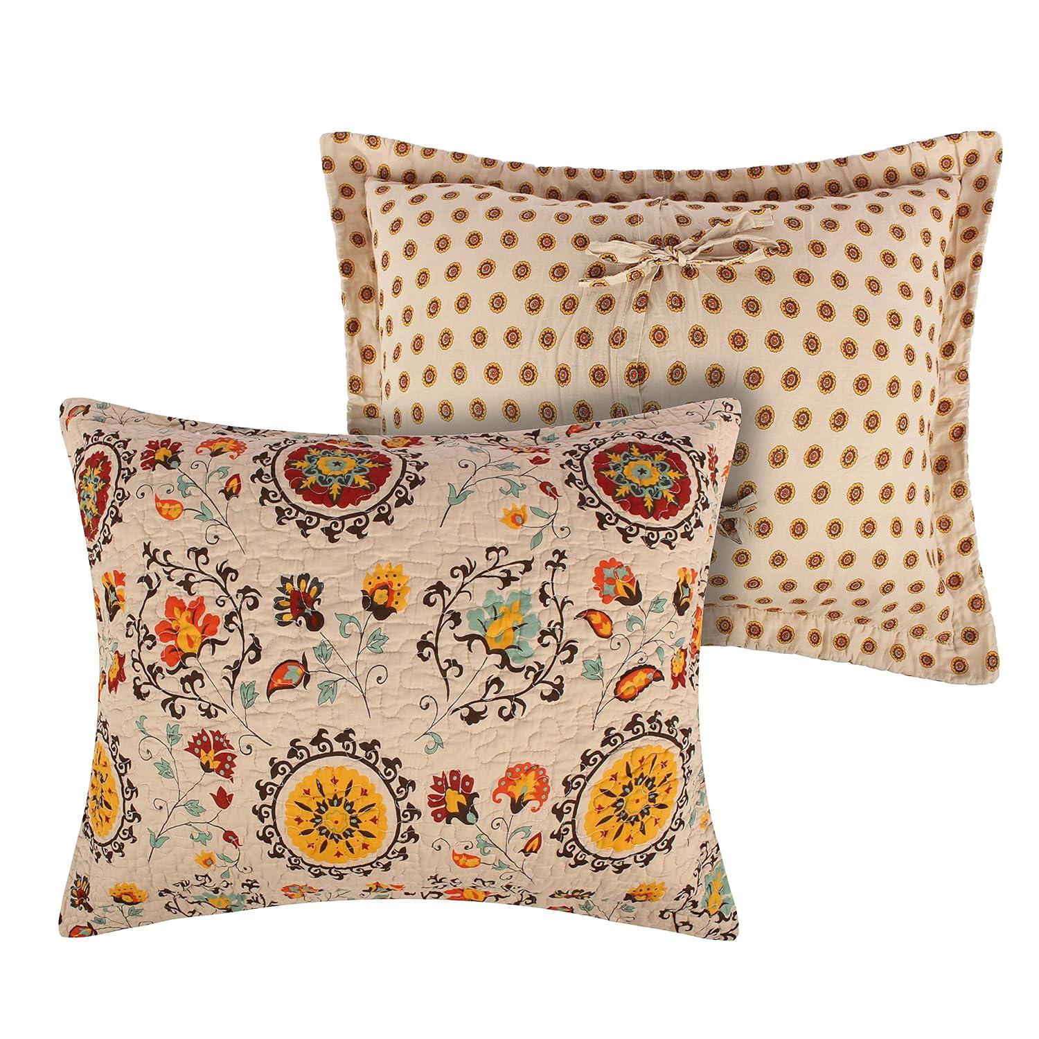 Greenland Home Fashions Andorra Medallion 100% Cotton Sham