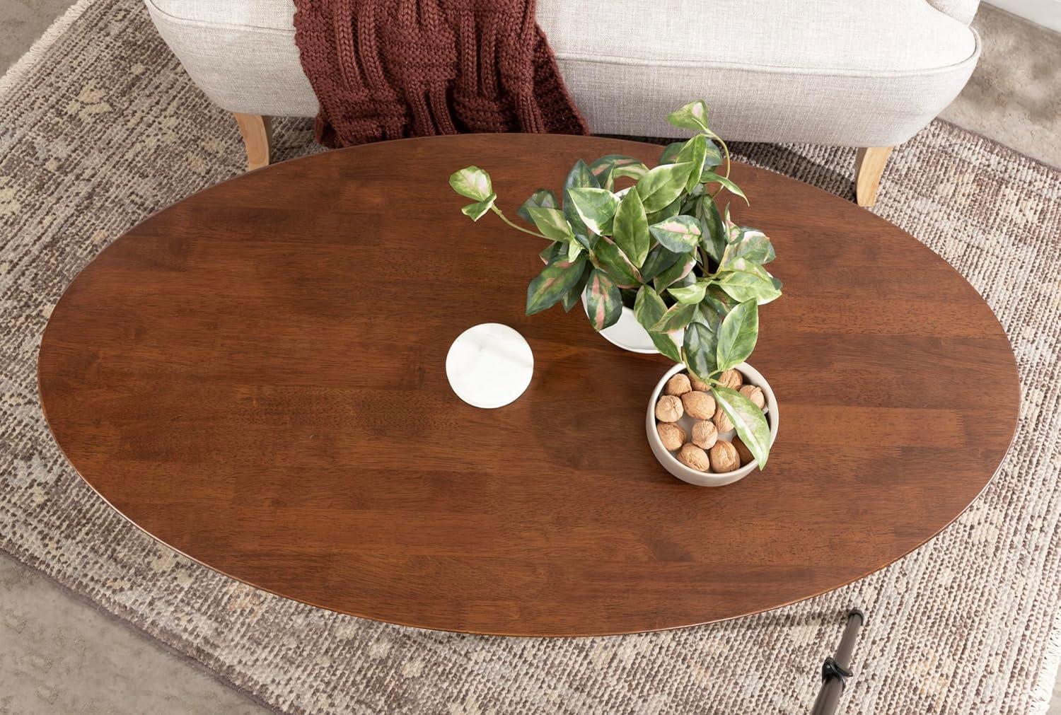 Kate and Laurel Nylah Oval Coffee Table