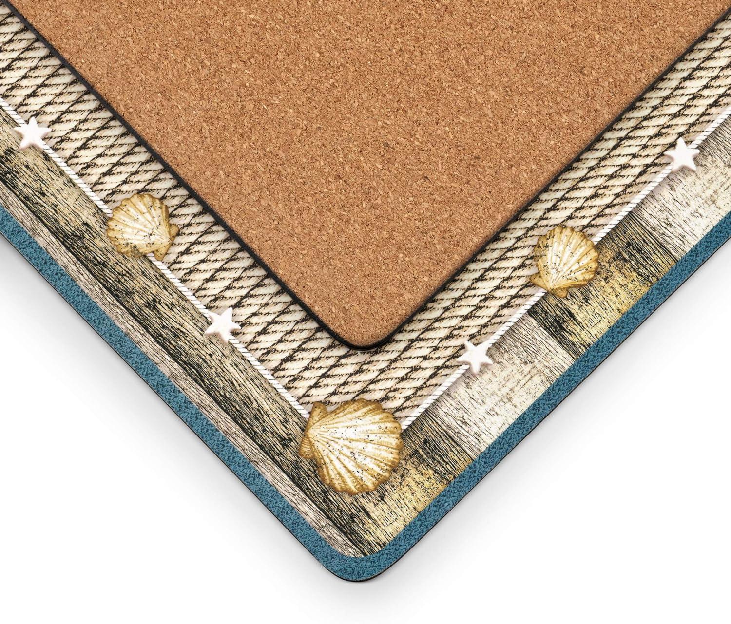 Pimpernel Coastal Breeze Placemats Set of 4 - 15.7 x 11.7 Inch