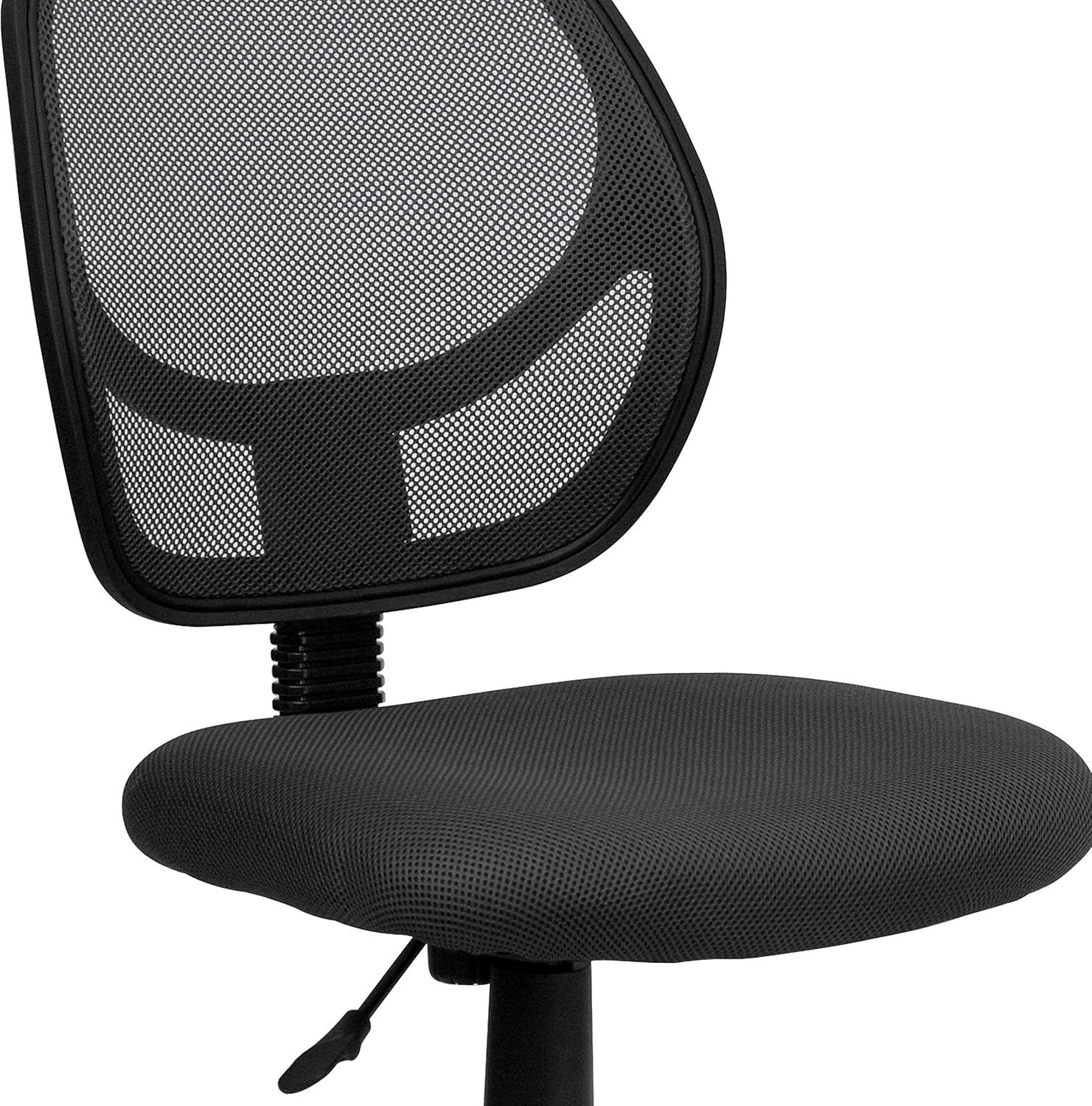 ErgoComfort 360 Swivel Mesh Task Chair with Lumbar Support, Gray and Black