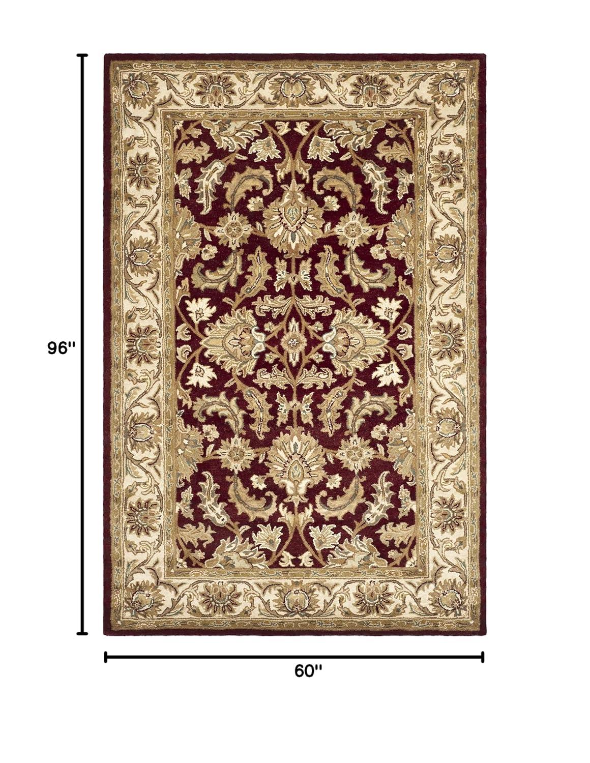 Heritage HG628 Hand Tufted Area Rug - Red/Ivory - 5'x8' - Safavieh.