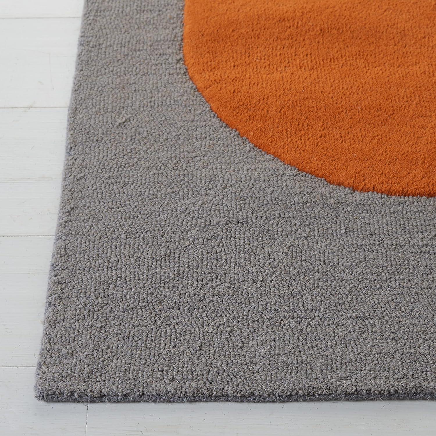 Rodeo Drive RD883 Hand Tufted Indoor Area Rug - 8'x10' - Grey/Black - Safavieh