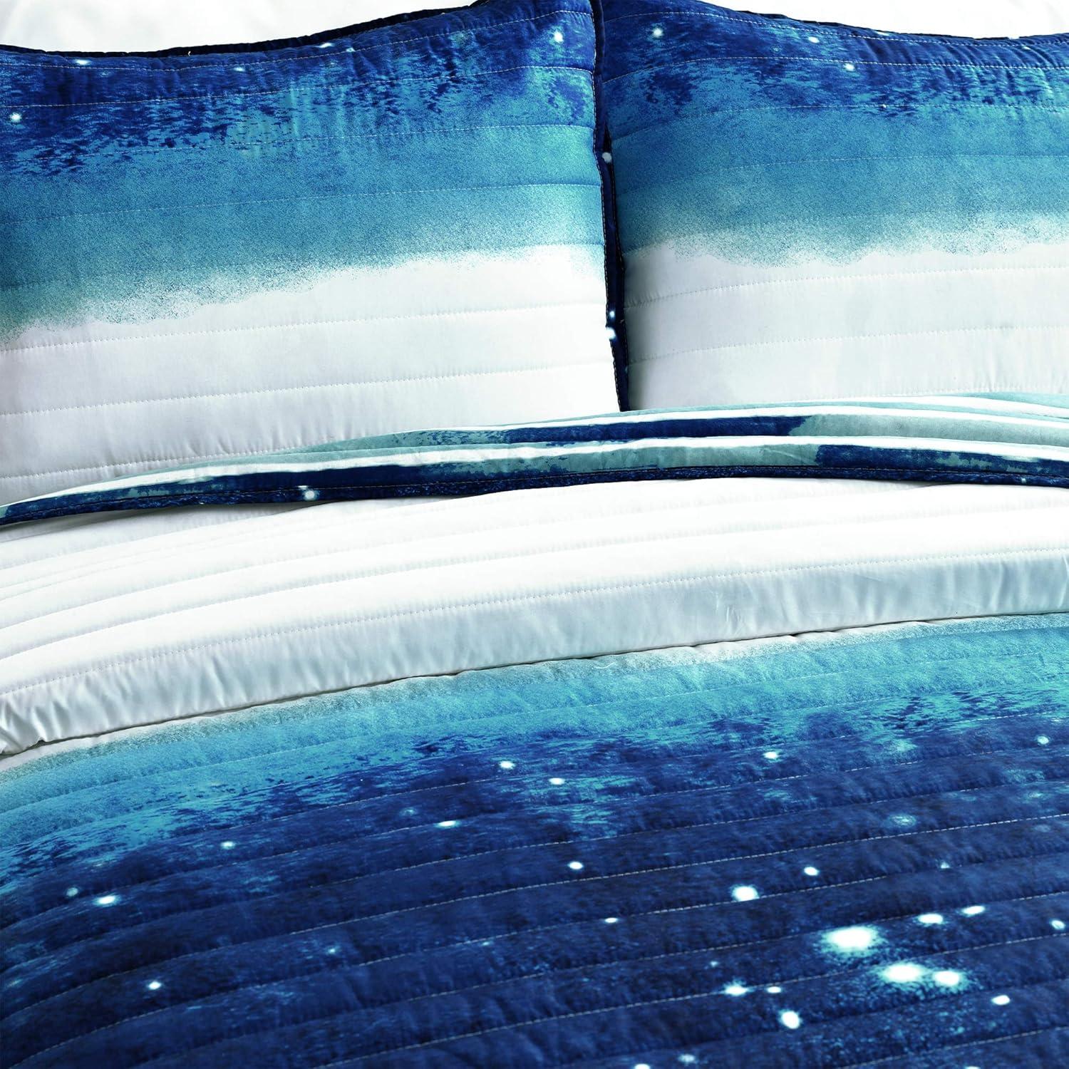 Lush Decor Space Star Reversible Quilt Set