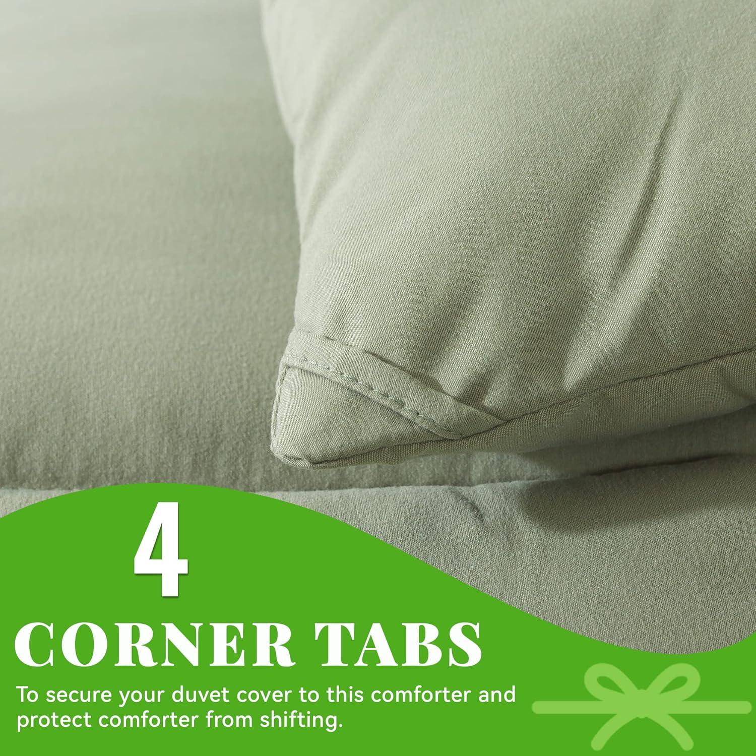 Sage Green Full Down Alternative Microfiber Comforter